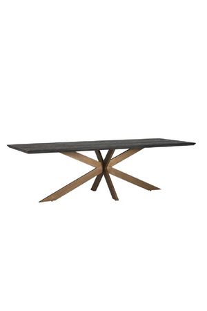 Black Rustic Dining Table | Richmond Interiors Blackbone | Oroa.com