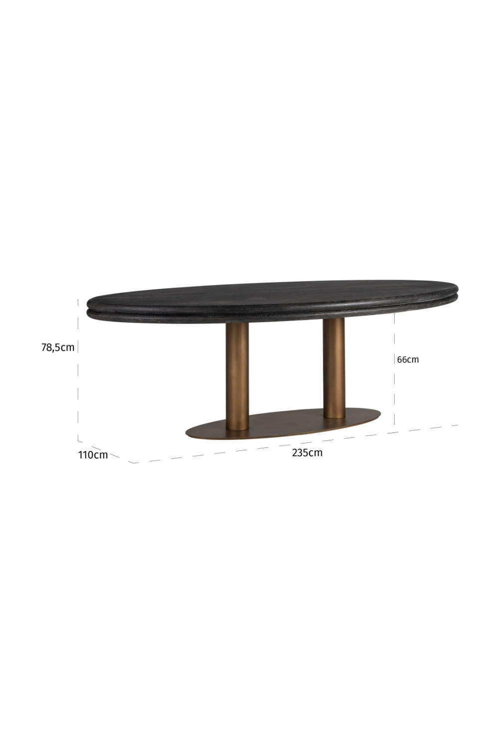 Oval Oak Dining Table | Richmond Interiors Macaron | Oroa.com