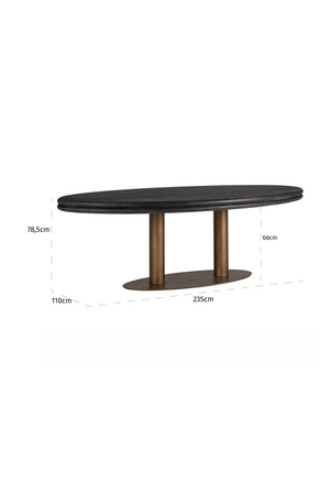 Oval Oak Dining Table | Richmond Interiors Macaron | Oroa.com