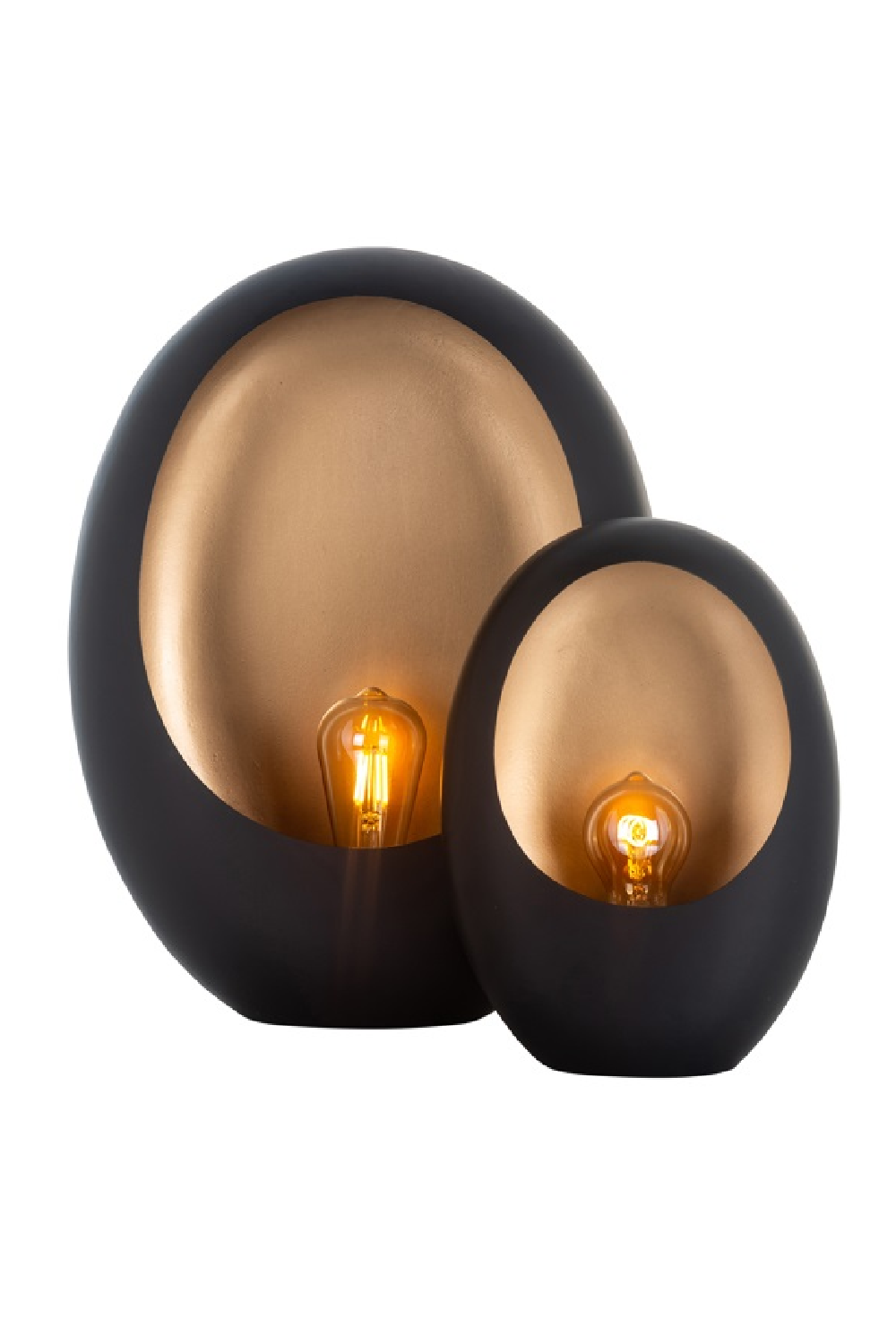 Black Ovoid Table Lamp S | OROA Lina | Oroa.com