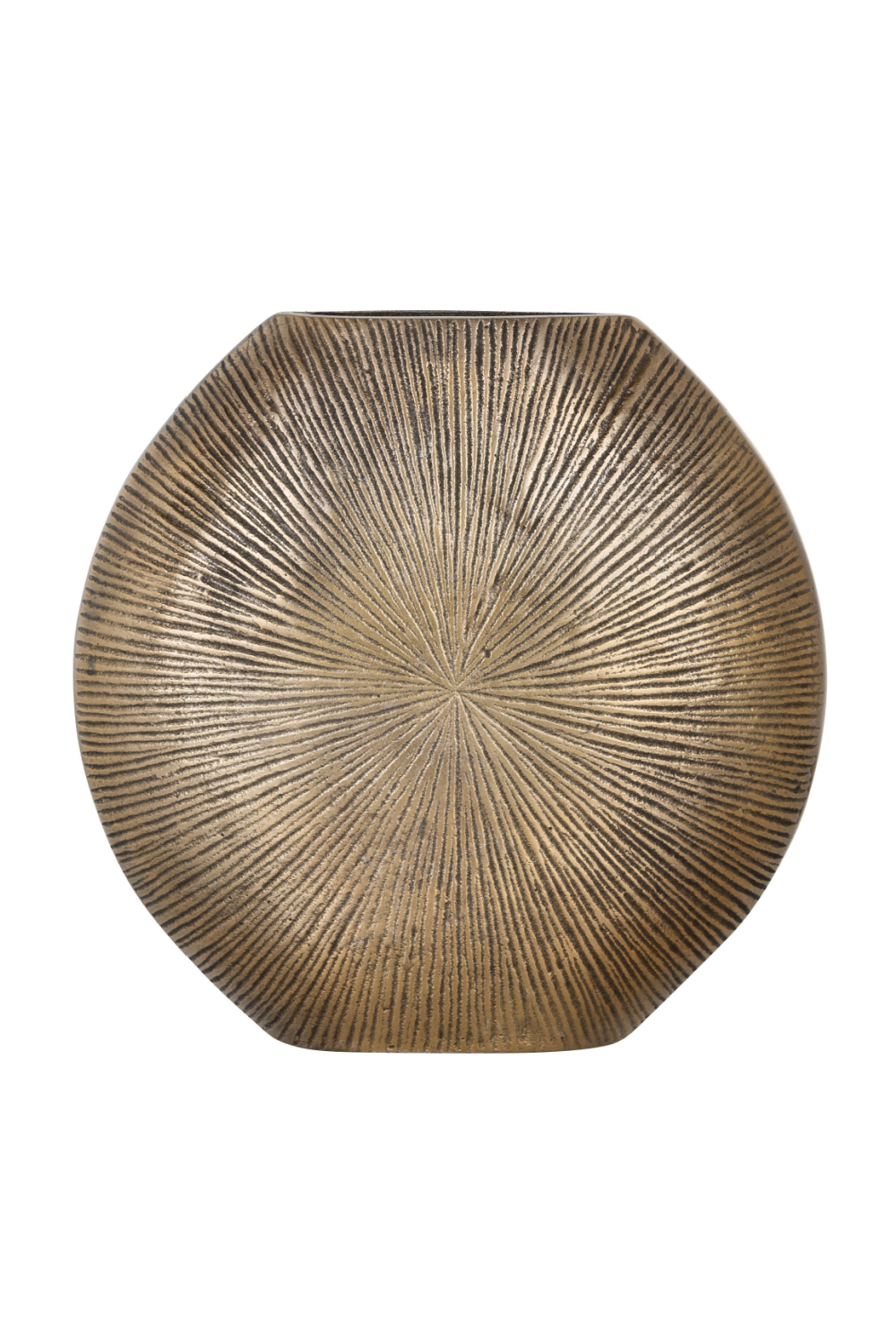 Rustic Gold Carved Vase L | OROA Zara | Oroa.com