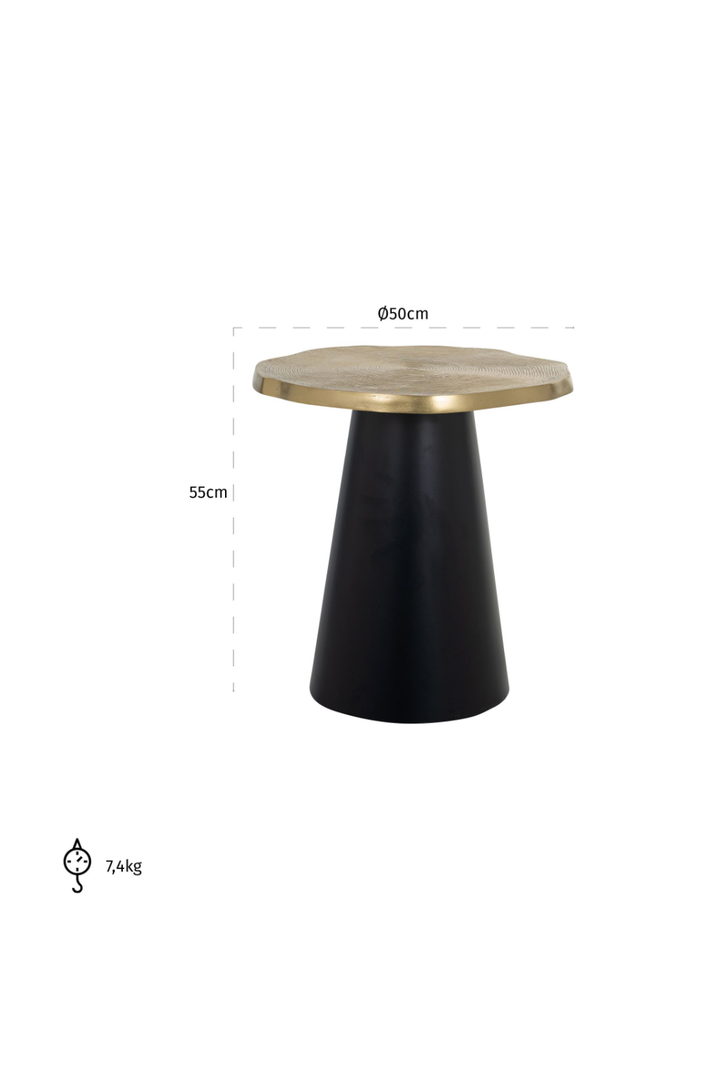 Organic Shaped End Table | OROA Sassy | Oroa.com