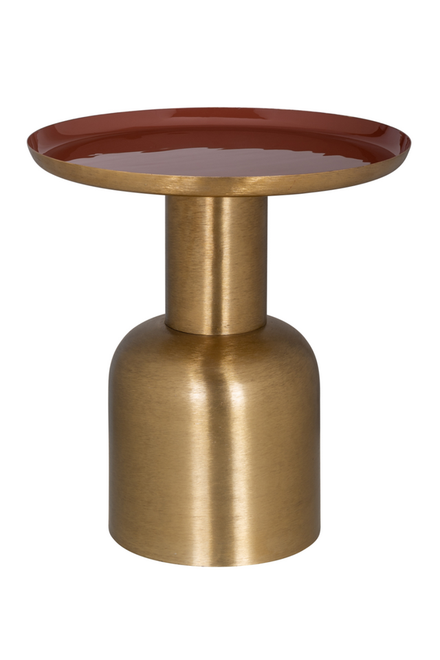 Gold Pedestal End Table | Richmond Interiors Inaya | Oroa.com