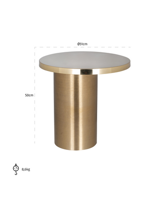 Modern Gold End Table | Richmond Interiors Naya | Oroa.com