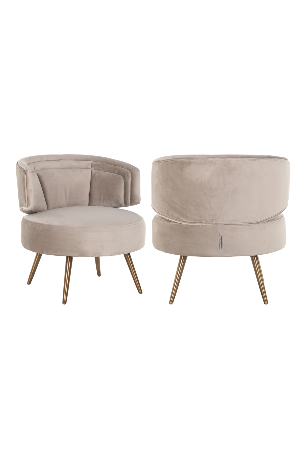 Modern Velvet Easy Chair | OROA Hazel | Oroa.com