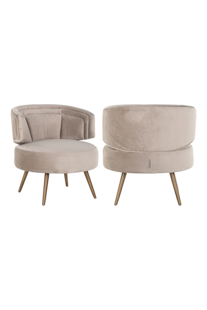 Modern Velvet Easy Chair | Richmond Interiors Hazel | Oroa.com