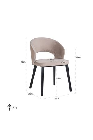 Cut-Out Modern Dining Chair | Richmond Interiors Savoy | Oroa.com