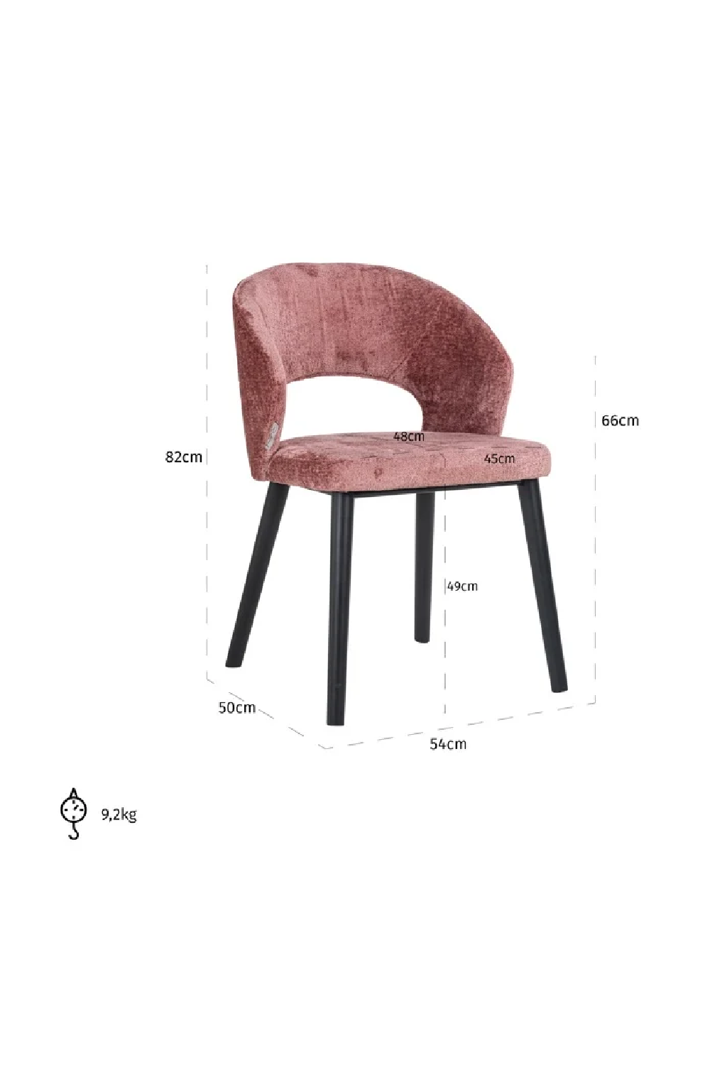 Cut-Out Modern Dining Chair | OROA Savoy | Oroa.com