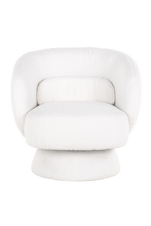 White Swivel Easy Chair | Richmond Interiors Senna | Oroa.com