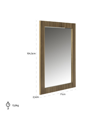 Gold Rectangular Mirror | Richmond Interiors Ironville | Oroa.com