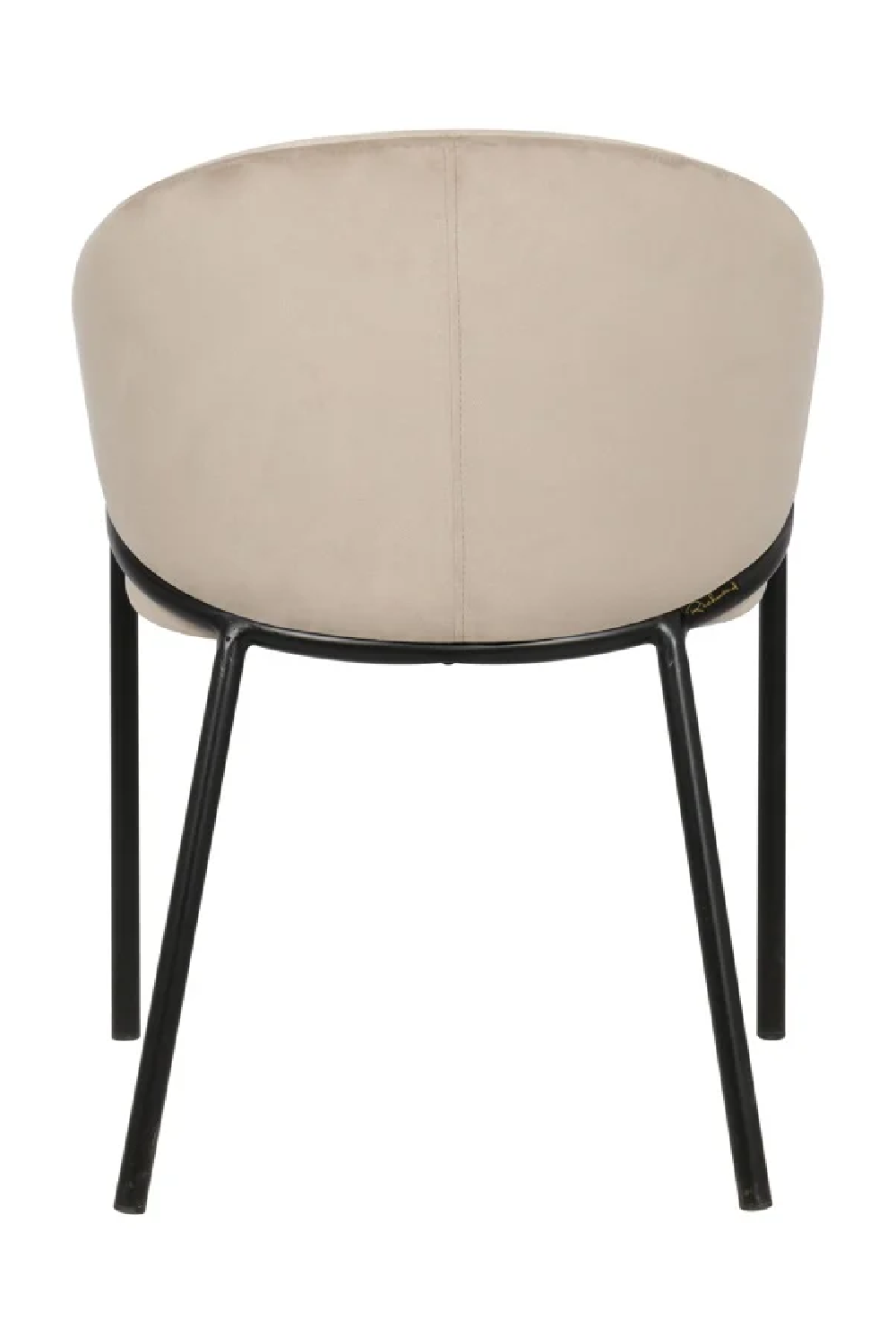 Khaki Velvet Modern Dining Chairs (2) | OROA Jocasta | Oroa.com