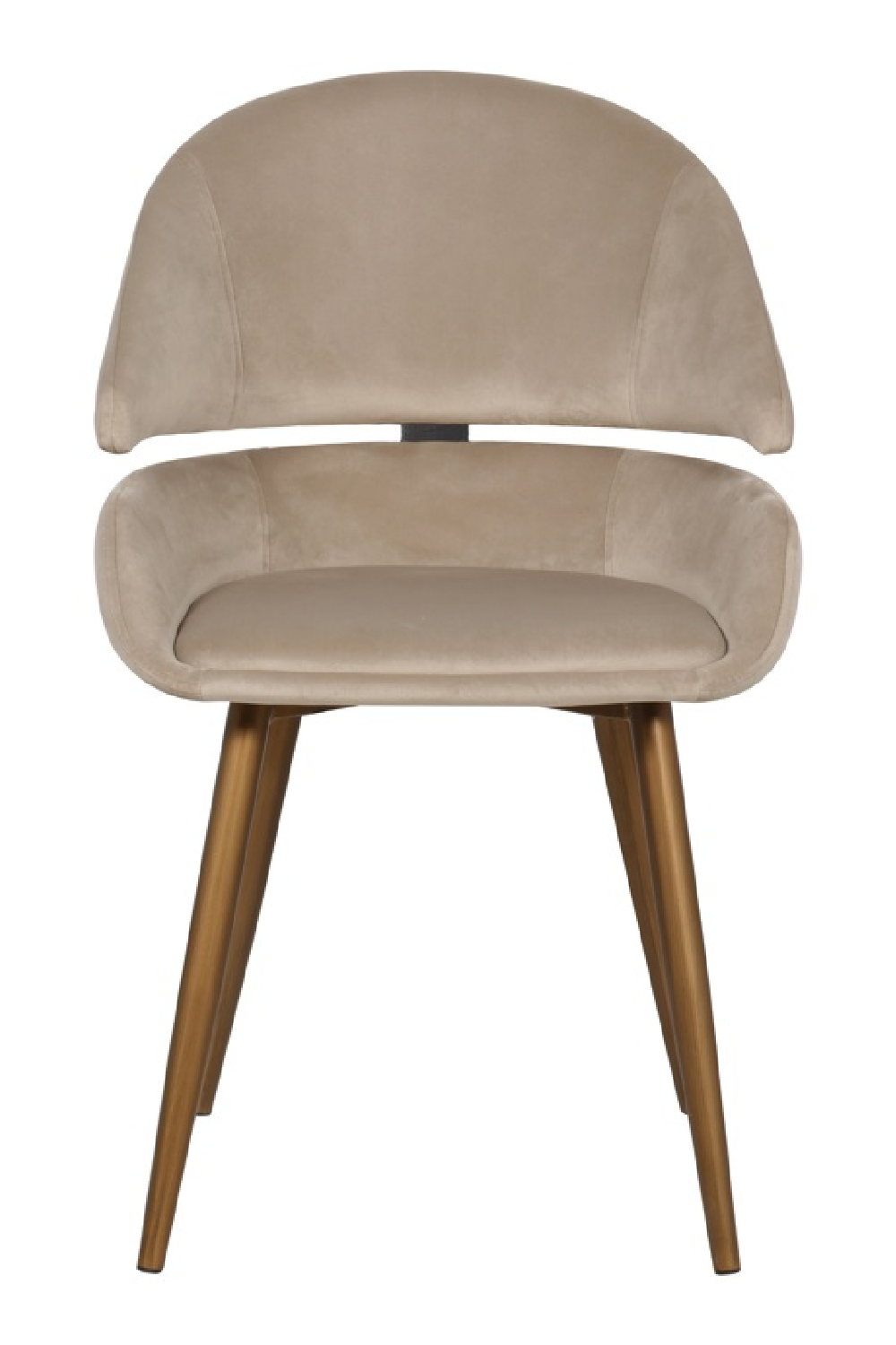 Khaki Velvet Accent Chair Set (2) | OROA Denny | Oroa.com