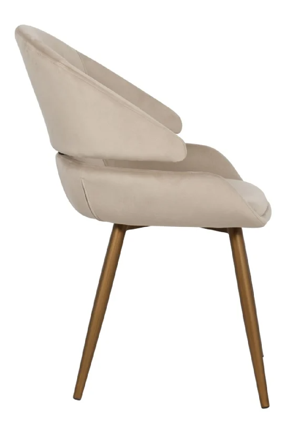 Khaki Velvet Accent Chair Set (2) | OROA Denny | Oroa.com