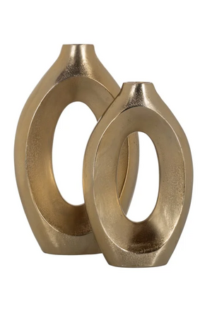 Brushed Gold Modern Vase | Richmond Interiors Alma | Oroa.com