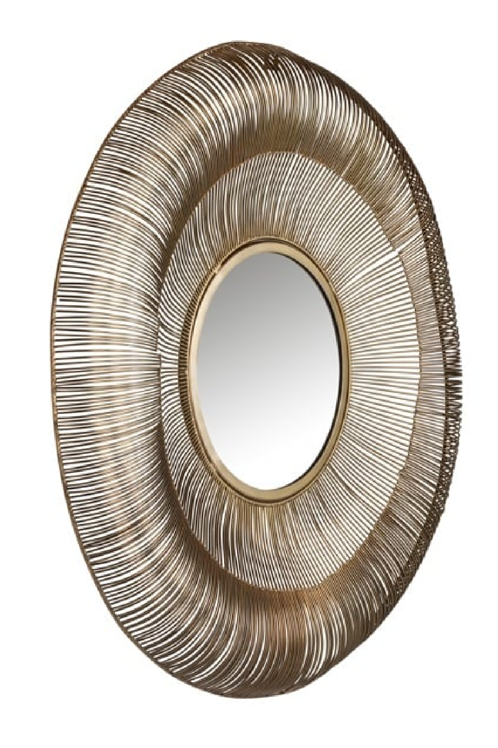 Brushed Gold Decorative Mirror | OROA Aliza | Oroatrade.com