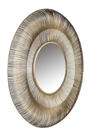 Brushed Gold Decorative Mirror | Richmond Interiors Aliza | Oroa.com