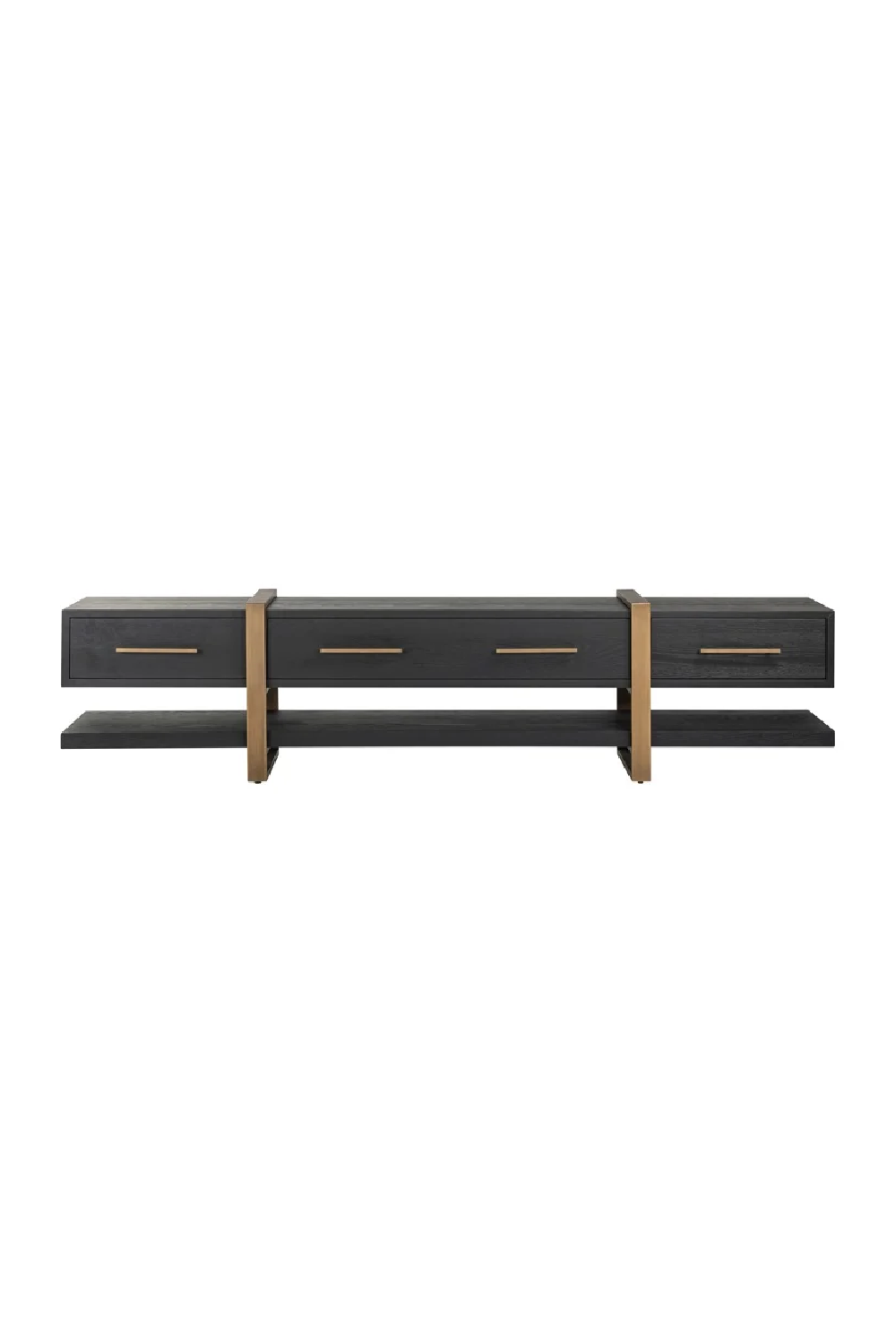 Black Oak 3-Drawer TV Unit | Richmond Interiors Cambon | Oroa.com