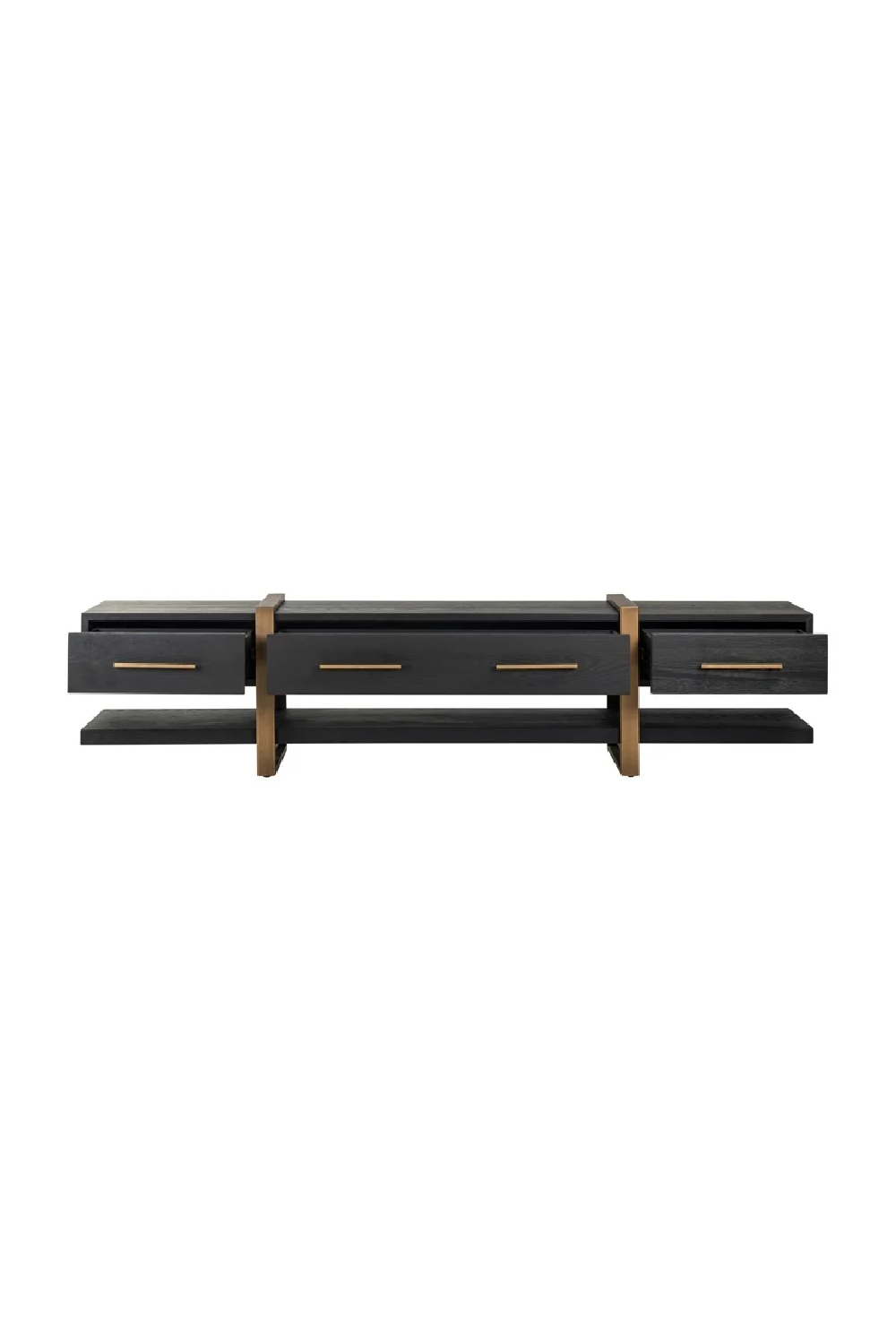 Black Oak 3-Drawer TV Unit | OROA Cambon | Oroa.com