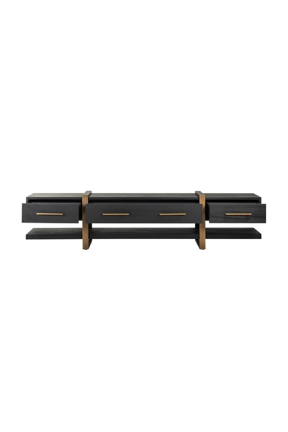 Black Oak 3-Drawer TV Unit | Richmond Interiors Cambon | Oroa.com