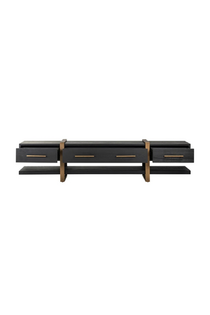 Black Oak 3-Drawer TV Unit | Richmond Interiors Cambon | Oroa.com