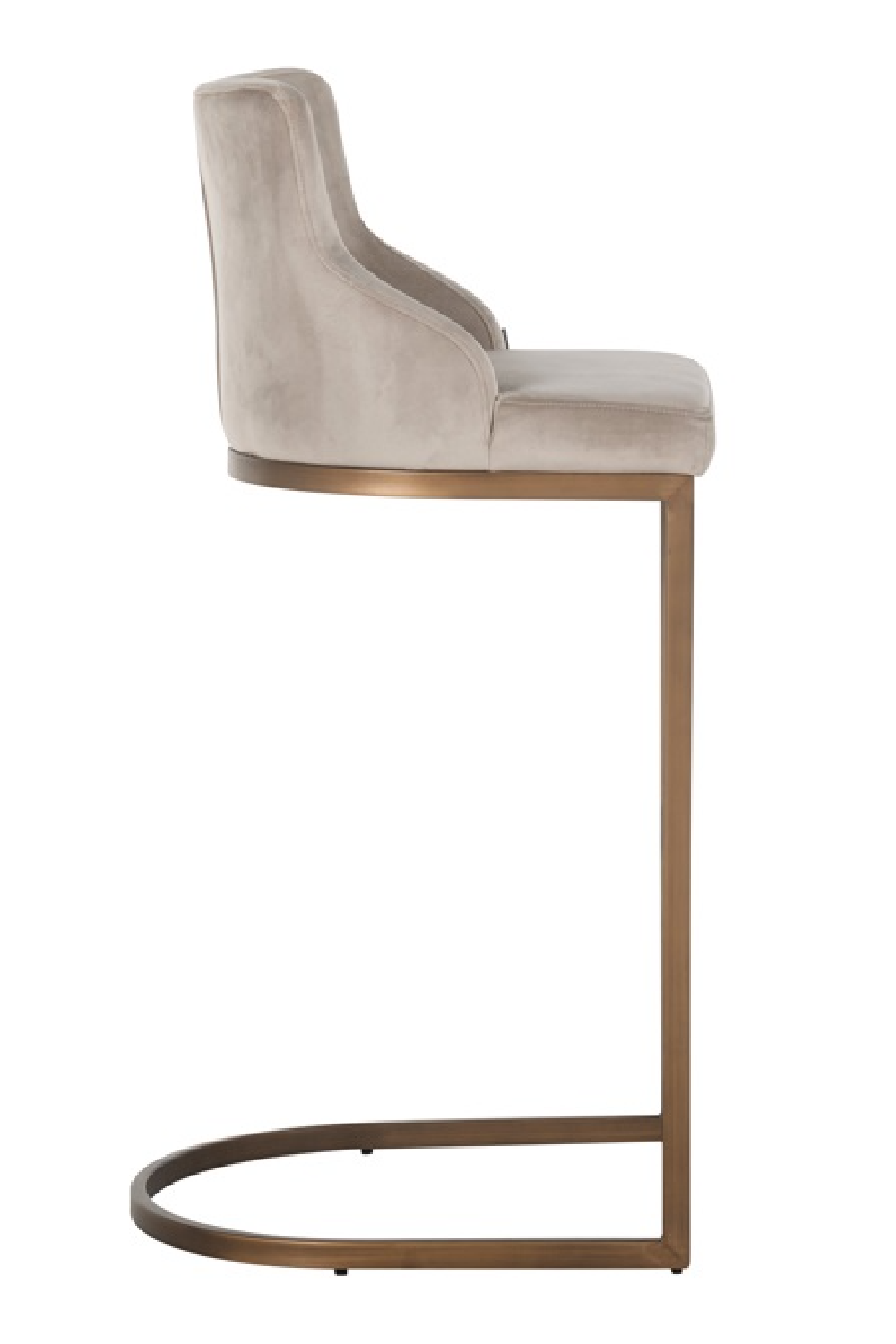 Khaki Velvet Bar Stool | OROA Bolton | Oroa.com