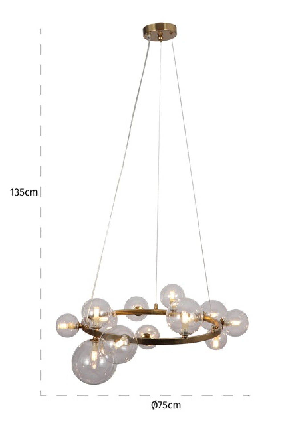 Glass Orbs Hanging Lamp | OROA Yosie | Oroatrade.com