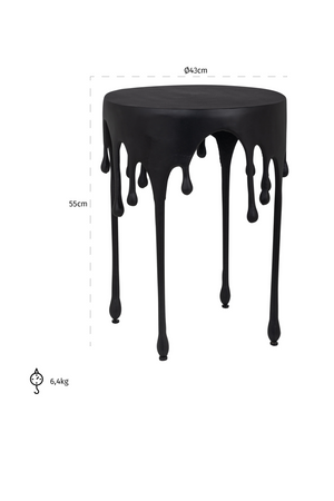 Black Art Deco End Table | Richmond Interiors Laila | Oroa.com