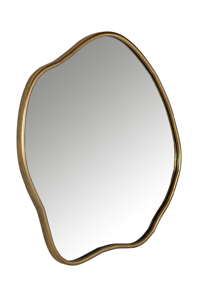 Organic-Shaped Gold Mirror | Richmond Interiors Allyson | Oroa.com