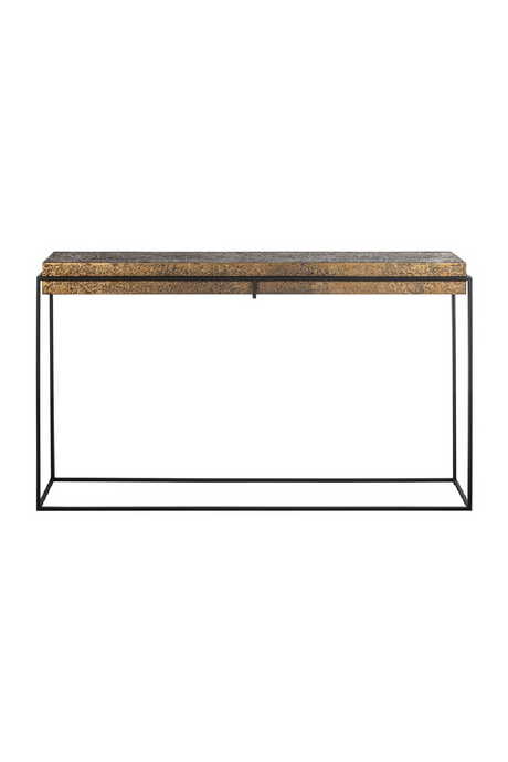 Rustic Gold Console Table | Richmond Interiors Dover | Oroa.com