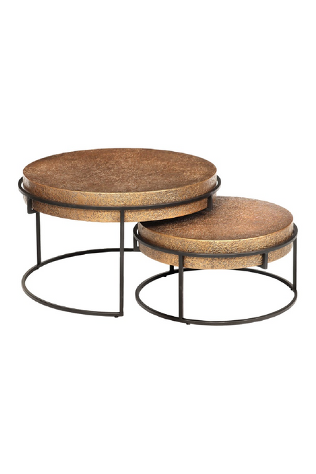 Round Metal Nesting Coffee Tables (2) | Richmond Interiors Derby | Oroa.com