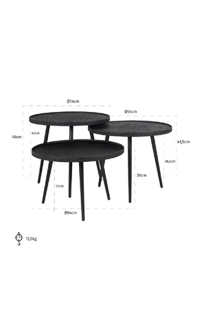 Round Tripod Coffee Table Set (3) | Richmond Interiors Oxford | Oroa.com