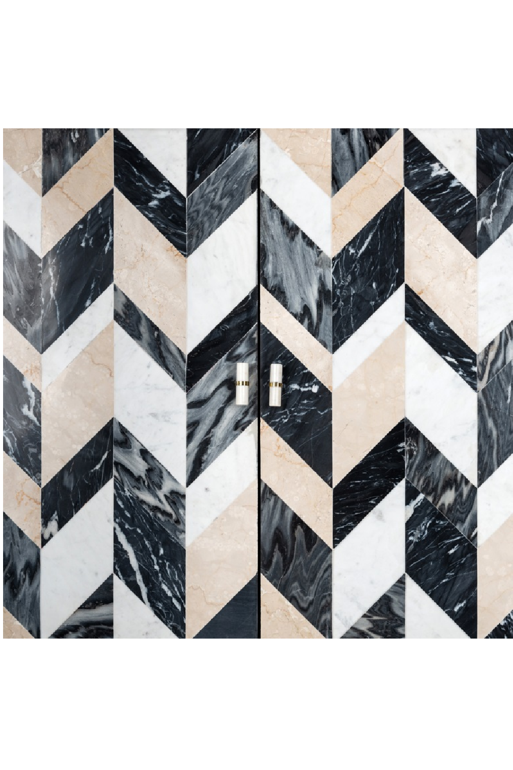 Marble Chevron Cabinet | OROA Rostelli | Oroa.com