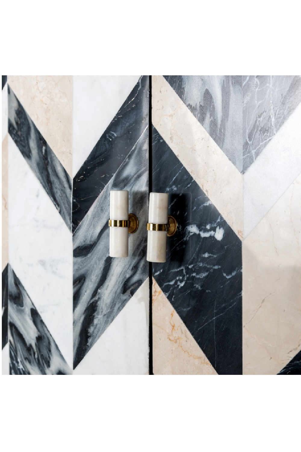 Marble Chevron Cabinet | OROA Rostelli | Oroa.com