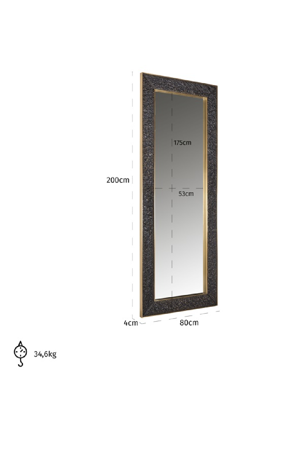 Rectangular Modern Mirror | OROA Daveen | Oroa.com