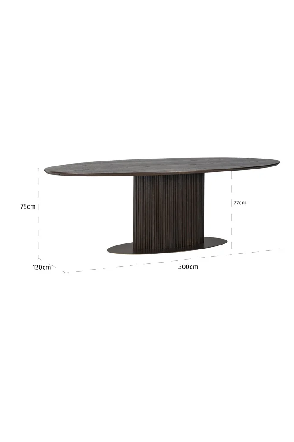 Oak Oval Dining Table | OROA Luxor | Oroa.com