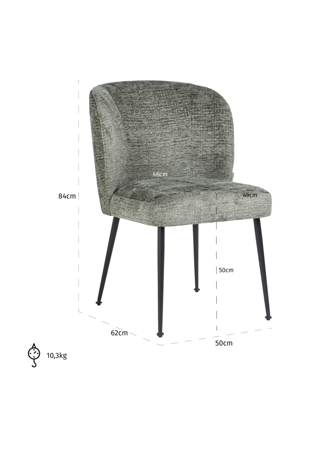 Upholstered Modern Dining Chair | OROA Fallon | Oroa.com