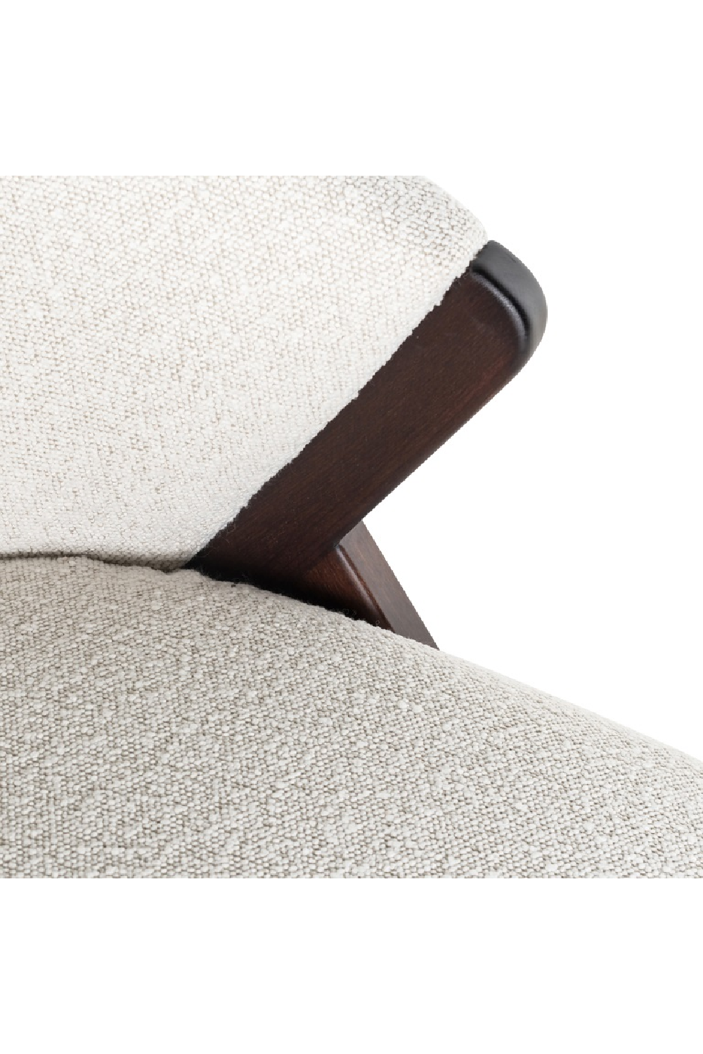 White Bouclé Accent Chair | OROA Mia | Oroatrade.com