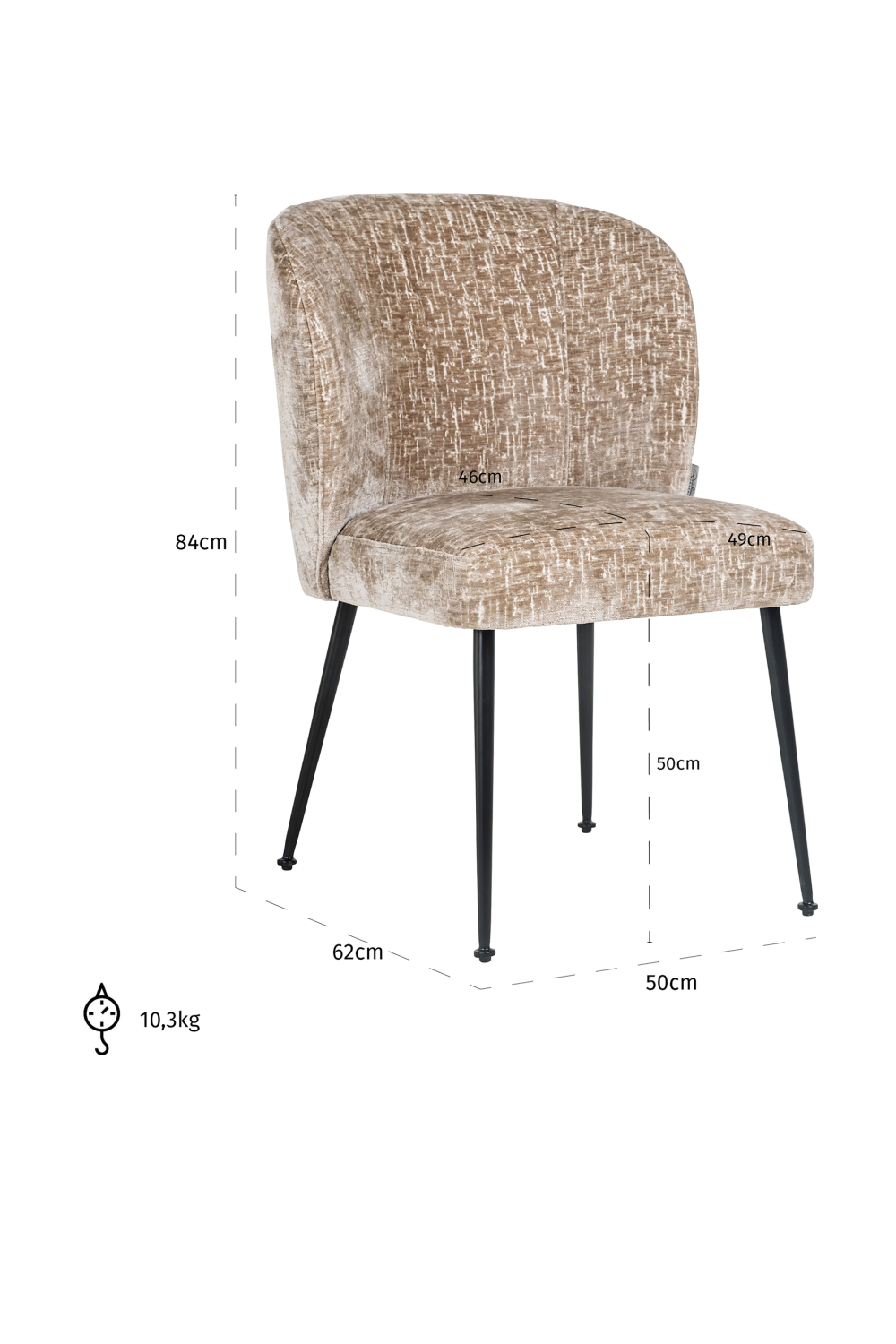 Upholstered Modern Dining Chair | OROA Fallon | Oroa.com