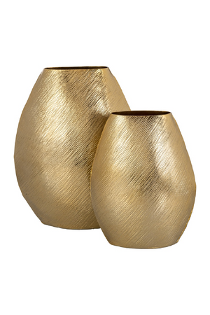 Gold Aluminium Vase L | Richmond Interiors Evey | Oroa.com