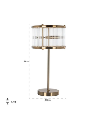 Glass Modern Table Lamp | Richmond Interiors Loiza | Oroa.com