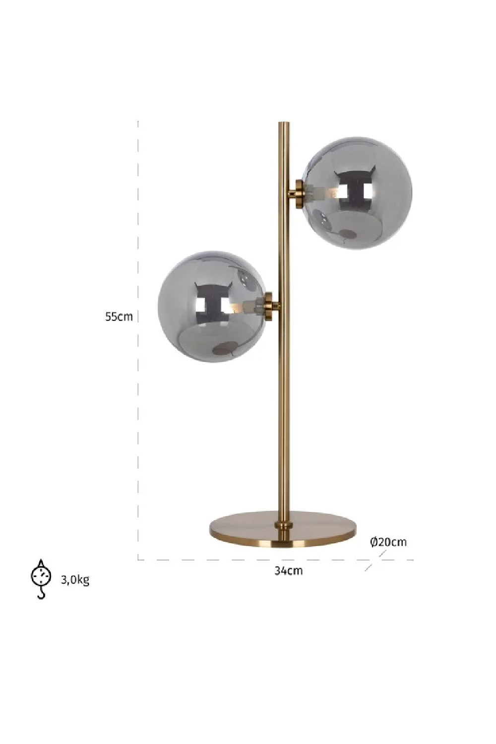 Glass Orbs Table Lamp | Richmond Interiors Lise | Oroa.com