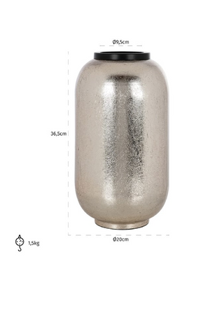 Silver Iron Vase L | Richmond Interiors Vesna | Oroa.com