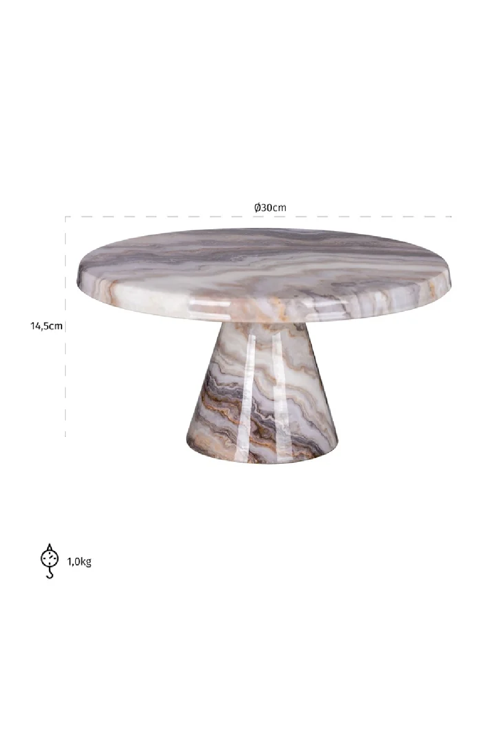 Marbled Iron Cakeplate | OROA Eloise | Oroa.com