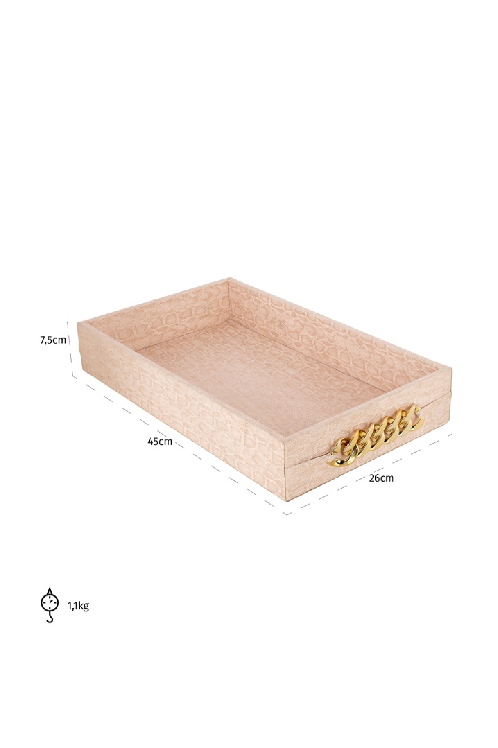 Pink Animal Print Tray | OROA Rowen | Oroa.com