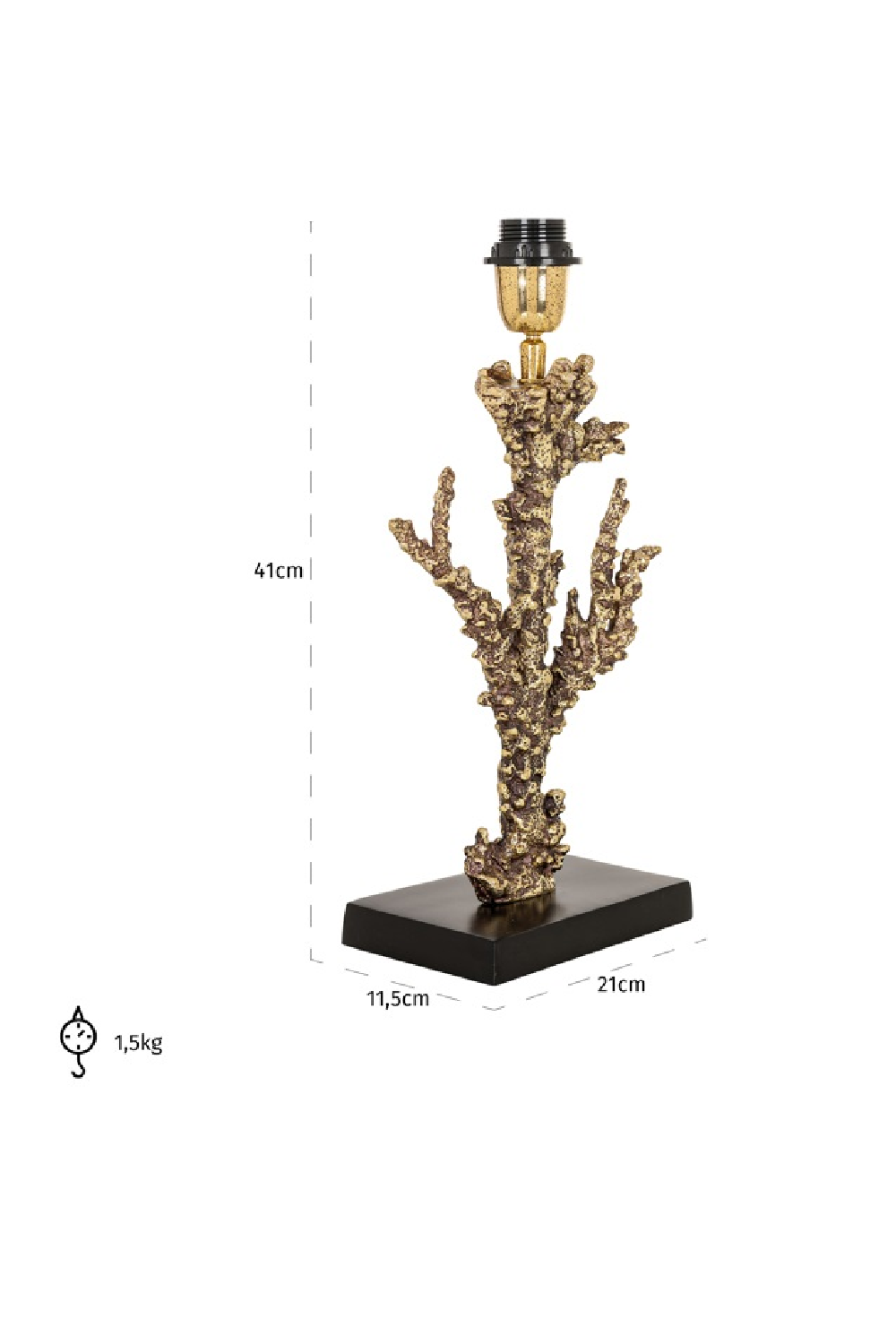 Gold Coral Table Lamp | OROA Jenthe | Oroa.com