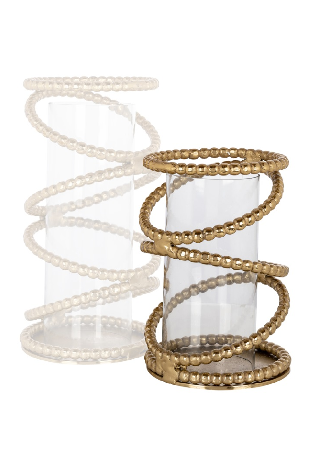 Gold-Chained Glass Hurricane | Richmond Interiors Jaden | Oroa.com