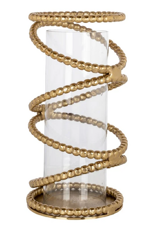 Gold-Chained Glass Hurricane | Richmond Interiors Jaden | Oroa.com