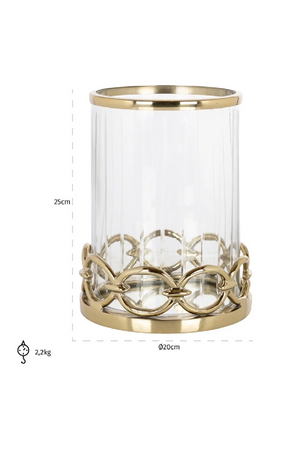 Modern Glass Hurricane | Richmond Interiors Jayce | Oroa.com