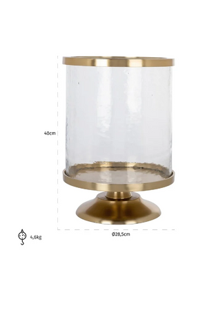 Gold & Glass Hurricane | Richmond Interiors Jaysin | Oroa.com