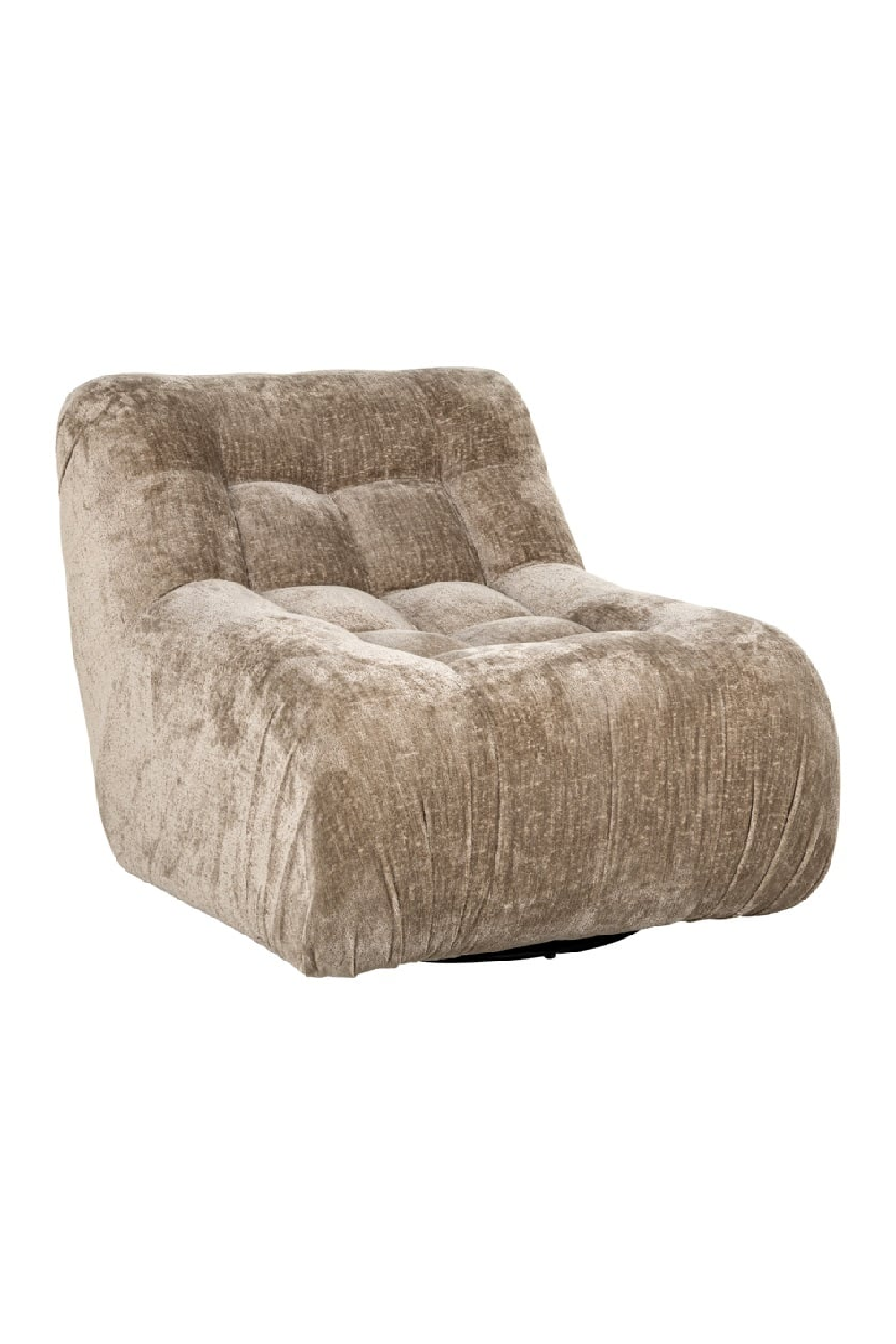 Chenille Swivel Easy Chair | OROA Rosy | Oroa.com